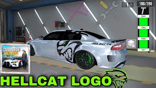 EASY HELLCAT LOGO TUTORIAL🔥 IN CAR PARKING MULTIPLAYER 1amp2 [upl. by Jesher]