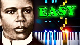 Scott Joplin  The Entertainer  EASY Piano Tutorial [upl. by Schuyler942]