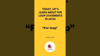 Learn the For Loop in Java Java Programming CodingTips [upl. by Iteerp]