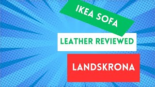 Ikea Landskrona Tan Leather Sofa Reviewed [upl. by Stannwood]