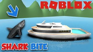 GIANT SHARK CRASHED MY 1000000 DOLLARS YACHT ROBLOX SHARKBITE [upl. by Zela]