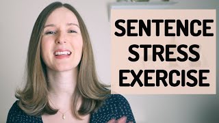 Sentence Stress Exercise in American English [upl. by Ecirtal]