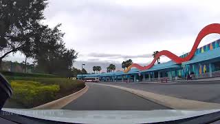 Uber Driving from Animation Resort to Orlando International Airport  Terminal A [upl. by Elurd687]