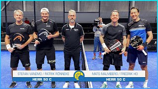 Herr 50 C final Svenska Padelcupen 2021 1 [upl. by Wichern632]