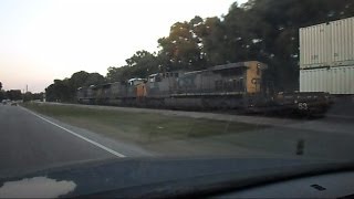 CSX Intermodal Train Chasing From The Day In To The Night [upl. by Patt]