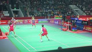 Zheng Siwei  Huang Yaqiong VS Rehan  Lisa Ayu Kusumawati badminton indonesiaopen2024 [upl. by Adlar]