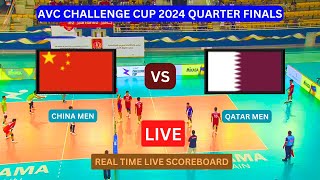 AVC LIVE  China vs Qatar Live Score Update Today Volleyball 2024 AVC Challenge Cup Quarter Finals [upl. by Icram]