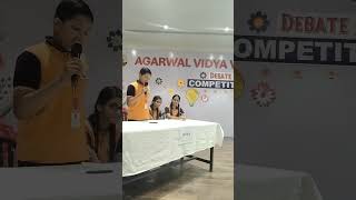 DEBATE COMPETITION  AGARWAL VIDYA VIHAR [upl. by Shreve]