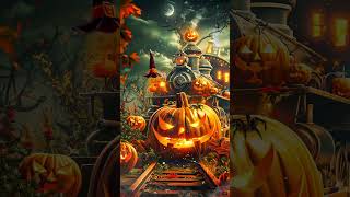 Haunting Jazz Music Autumn Halloween Red Pumpkin Ambience [upl. by Nesbitt]