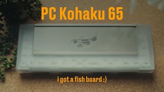 i got a fish board  PC Kohaku 65 Build and Sound Test [upl. by Eenafets]