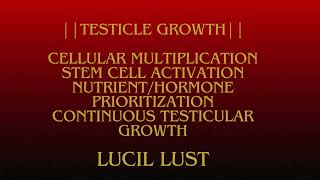 SILENT CELESTIAL TESTICLES EXPANSION  CONTINUOUS TESTICULAR SIZE MORPHIC FIELD [upl. by Goldy]