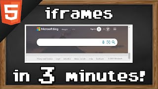 Learn HTML iframes in 3 minutes 🖼️ [upl. by Nyrhtac14]