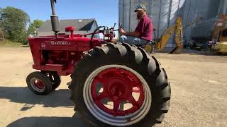 1952 International Farmall M 2WD NF gas 1 hyd 540 PTO 149x38 tires SN 293628 [upl. by Dosia]