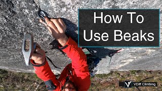 How To Place Beaks  Aid Climbing Skills [upl. by Karen]