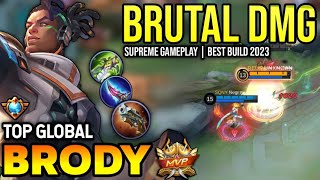 BRODY BEST BUILD 2023  TOP GLOBAL BRODY GAMEPLAY  MOBILE LEGENDS✓ [upl. by Rosenberger994]