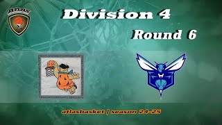 Atlasbasket  Div 4Round 6  FLINΤSTONES vs HORNETS [upl. by Atcele130]