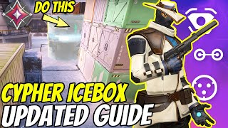 UPDATED Icebox Cypher Setups  Tips and Tricks Valorant [upl. by Donohue497]