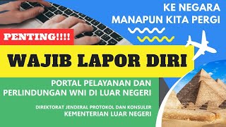 Tutorial Lapor Diri Kedatangan di Mesir  Portal Peduli WNI [upl. by Natsyrk416]