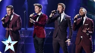 Jack Pack sing Feeling Good  Britains Got Talent 2014 Final [upl. by Asalocin785]