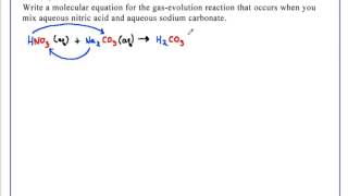 Writing Equations for Gas Evolved Reactions Chemistry [upl. by Eikcid]