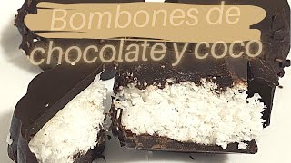 Bombones keto de chocolate y coco 3 ingredientes [upl. by Jenesia]