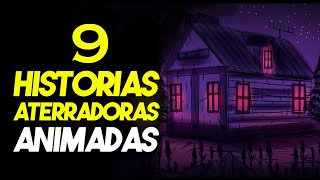 Las 9 Mejores Historias de Terror Reales  Relatos Aterradores Animados Compilación [upl. by Isnan]