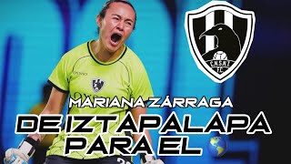 Mariana Zárraga portera de Club de Cuervos Ex Rayadas Cruz Azul y Mazatlán en la Liga MX Femenil [upl. by Oflunra]