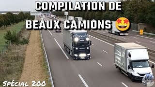 Compilation de Beaux Camions pour les 200 abonnés 🤩🫶🏻truckspotting [upl. by Inaoj171]