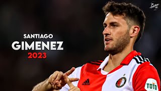 Santiago Giménez 202223 ► Amazing Skills Assists amp Goals  Feyenoord  HD [upl. by Elletnwahs]