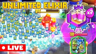 Clash Royale Live 🔴  Legendarays Infinite Elixir Challenge  Clashroyale Gameplay Live [upl. by Oribella]