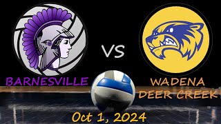 Barnesville Varsity Volleyball vs WDC [upl. by Anaul]