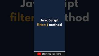 JavaScript filter method [upl. by Farris]