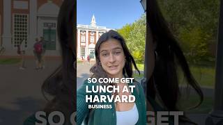 What do Harvard students eat 🥗 lunch harvard businessschool lawschool ivyleague [upl. by Chlori34]