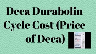 Deca Durabolin cycle cost in india [upl. by Feingold198]