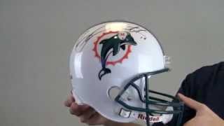 Brandon Marshall Signed Replica Helmet  JSA [upl. by Alat350]