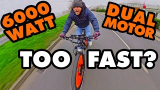 How To Convert ANY bike into a Mental 6000 watt Dual Motor EBIKE DIY FITTING GUIDE [upl. by Gentes809]