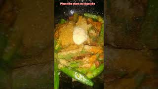 Lady finger curryfood foodcookingchannel cooking youtubeshorts shortvideo video subscribers [upl. by Gates]