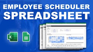 How to build an effective staff schedule with an employee scheduler spreadsheet [upl. by Odraude]