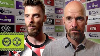 De Gea amp Ten Hags PostMatch Reaction  Brentford v Man Utd [upl. by Enrobialc]