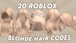 aesthetic BLONDE HAIR codes  links  roblox bloxburg brookehaven berry avenue [upl. by Hamachi104]