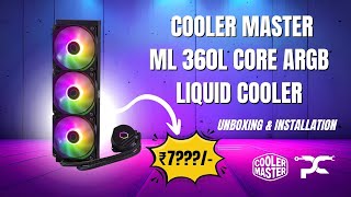 Cooler Master MasterLiquid 360L Core ARGB Liquid Cooler installation [upl. by Zasuwa]