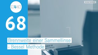 Brennweite einer Sammellinse  Bessel Methode  Experiment [upl. by Hawkie]