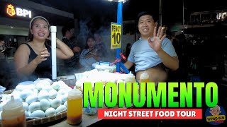 4K MONUMENTO  NIGHT TOUR STREET FOOD AND STREET SHOP [upl. by Claribel]