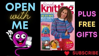 🧶Open With Me  135 Simply KNITTINGt Magazine amp FREE GIFTS  Crochet Rocks [upl. by Ennairda]