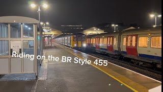 I rode the BR Liveried Class 455868 A LTV MiniVlog [upl. by Cody678]