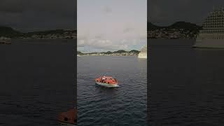 Windstar Pride Enchanted Princess Leaving St Kitts [upl. by Tabby]