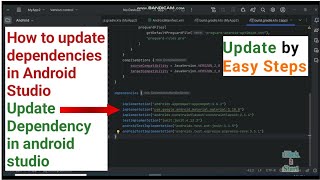 How to update dependencies in Android Studio  Update Dependency in android studio [upl. by Farrish753]