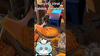 Viral Fire Noodle Omelette [upl. by Enelyt]