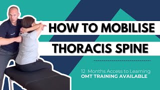 How to mobilise the thoracic spine osteopathy chiropractic ￼ [upl. by Amer]