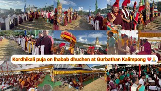 Kordhikali puja on lhabab dhuchen at Gurbathan Kalimpong ❤️🙏dorjeetamangvlog7356 [upl. by Ettesel293]